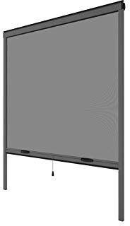 Moustiquaire Enroulable Verticale Grise H145 cm x L130 cm