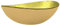 vidaXL Lavabo Baño Cuarto Aseo Fregadero Tocador Maquillaje Muebles Almacenaje Casa Hogar Habitación Adorno Vidrio Templado Dorado 54,5x35x15,5 cm