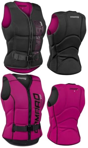 Camaro Comp Slasher Gilet de protection en néoprène pour femme Noir/framboise Taille 2XL