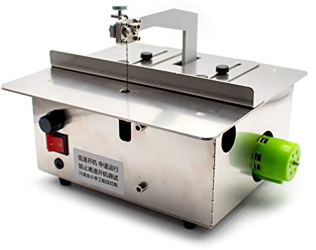 Toplionace Mini Seghetto da Traforo Elettrico AC 100-240V Mini Seghetto Alternativo da Banco, Seghetto da Taglio a Smeriglio Fai da te Oro Argento Rame Alluminio Taglierina per Legno Duro 180W