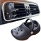 Car Air Freshener Aromatherapy Diffuser Clog Vent Clip Decoration Included 2 Scented Pads (Black)
