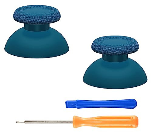 eXtremeRate Joysticks para ps5 para ps4 Control Palancas Analogicos Joystick Reemplazable para ps5 Repuesto para Pulgar Thumbsticks para ps4 Slim Pro Mando (Azul Mineral)