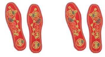 2 set di solette cinesi rosse Feng Shui di ricambio buona fortuna solette per arrampicata 37