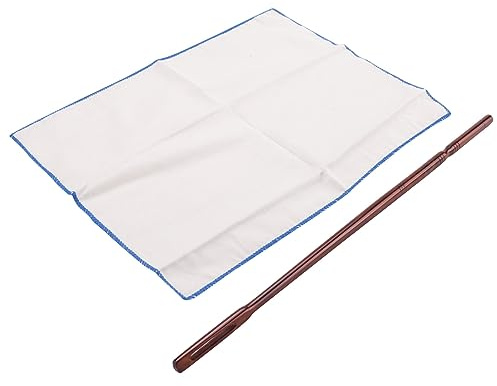 Ocnvlia Wooden Flute Cleaning Rod Flute Cleaning Cloth Flute Care Kit Flute Accessories