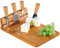 Kesper 58641 Planche à découper au Fromage avec Couverts Bambou Marron 30 x 16 x 16 cm