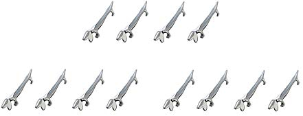 BMTick Besteckablage für Messer, Gabeln und Löffel, silberfarben, 12 Stück