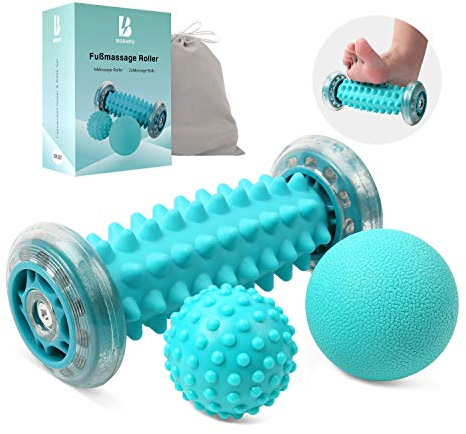 BOENFU Igelball Fußmassage Ball 3er Set Fußmassage Roller Faszienball für Füße, Innovativer Fußmassageroller Fuß Igelball zur Linderung von Muskelkater