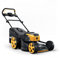 Mowox® EM 4662 P-Li 62 V Lithium-Ion Akku-Rasenmäher für ca. 600 m² mit XXL-Rädern, Schnittbreite 46 cm, 60 l Fangkorb mit Füllstandsanzeige, Höhenverstellung, inkl. Akku und Schnellladegerät TÜV/GS