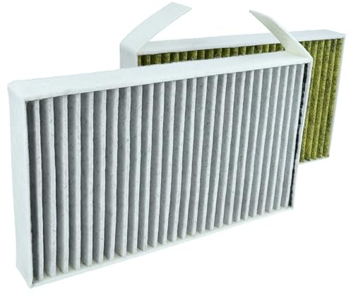 vhbw 2x Innenraumfilter kompatibel mit Tesla Model Y, 3 PKW - Mit Aktivkohle