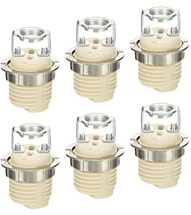 PATIKIL 6pz G9 Luce Base Presa Kit Ceramica Lampada Supporto Base Bianco | con Presa oring Strumento Rimozione