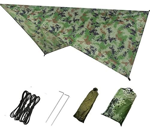 230 x 140 cm Camouflage Outdoor Ultraleichte Tarp Camping Matte Shelter Survival Multifunktionale Unterschlupf Sonne Regen Strand Wasserdicht
