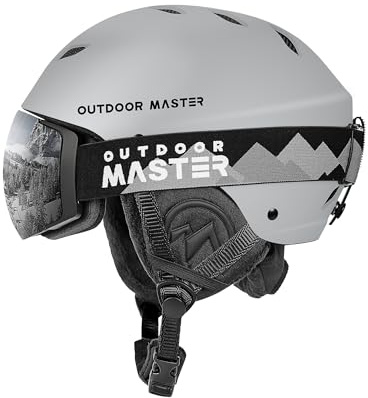 OutdoorMaster Kelvin Ski & Snowboard Helmet Set with Goggles for Men, Women & Youth