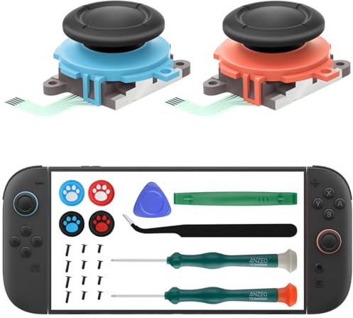 Joycon Joystick Replacement Joycon 2 Repair Kit for Switch 2 (2 Pack)