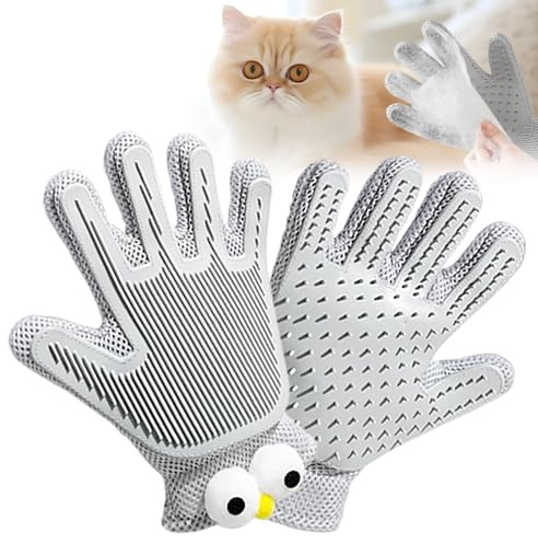 X Master Handschuh 2025 - Fell Magnet Handschuh & Unterfellbürste Katze für Hundehaare Entfernen Auto, Tierhaarentferner Handschuh mit Doppeltextur für Kleidung, Möbel & Tiere, Yomi Pet Handschuh 1PCS