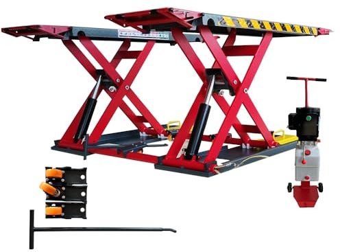 MOTOOL KT-X77 7000 lbs Portable Medium Height Scissor Lift Adjustable Height Lift for Cars, SUVs and Light Trucks (KT-X77)