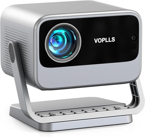 Videoprojecteur 4k, [App Officiellement Certifiée & DoIby Audio] VOPLLS 30000 Lumens Auto Focus/Keystone Projecteur Video, FHD 1080P Retroprojecteur Portable WiFi Bluetooth/Home Cinéma/Phone