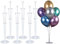 PILIN Ballonhalter Wiederverwendbare Set Ballonhalter, Ballon Stand Dekoration Set,passende für den Einsatz mit jedem Urlaub Szene(6pcs)