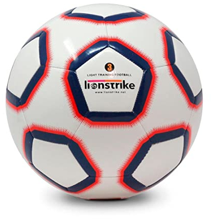 Lionstrike Size 3 Lite Football With NeoBladder Technology | Light Kids Football Size 3 (Age 3-7 Years)| Boys/Girls Indoor Outdoor Training/Coaching Football |4 Layered Construction & Leather Coating