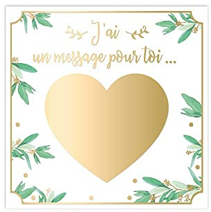 Pack de 4 Cartes à gratter Annonce Témoin de Mariage