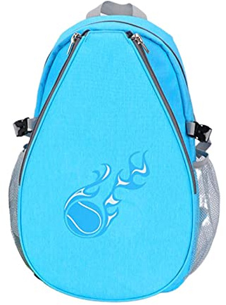 Oshhni Le Stockage de Sac de Raquette de Tennis d'enfants Tient Le fourre-Tout de Transport de Tennis pagaies de Pickleball Sac à Dos pour des Boules, Bleu