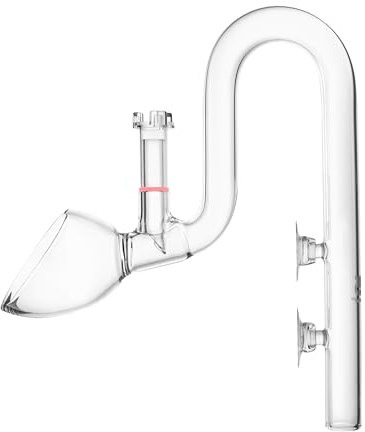 FJARDE Aquatic Lily Pipe for Fish Tank Canister Filter,Unique Outflow Surface Skimmer,Ideal for Rimless Aquariums,5/8''ID(16/22mm) Tubing,C-Type Outflow/17mm Standard.Item No.1721C.