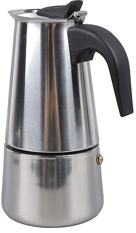 Segutage 6 koppar Stovetop Espresso Maker Moka Pot, Rostfritt Stål Kaffebryggare Med Anti-Skåphandtag Kaffekanna Kök Espresso För Spis 300 ml