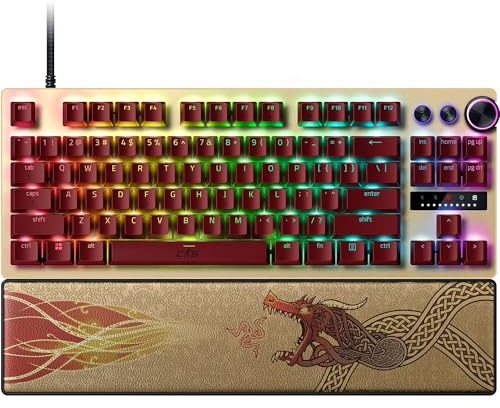 Razer Huntsman V3 Pro Tenkeyless Counter-Strike 2 Dragon Lore - Analogue optical TKL e-sports PC keyboard without numeric keypad - Snap Tap - Rapid Trigger - QWERTY US layout | Dragon Lore
