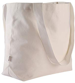 Augbunny Durable 100% Cotton 12oz Canvas Heavy Duty Extra Large Grocery Bag Beach Tote Shopping Bag Multi Purpose Tote.