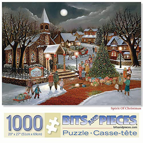 Bits and Pieces Puzzle mit 1000 Teilen für Erwachsene, 50,8 x 68,6 cm, Geist der Weihnachten, 1000-teiliges Puzzle von Artist MHS Licensing