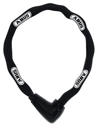 ABUS Kettenschloss Steel-O-Chain 9809K – Fahrradschloss mit XPlus Zylinder zum Schutz vor Manipulation – ABUS-Sicherheitslevel 12 – 9 mm stark – 170 cm lang – Schwarz