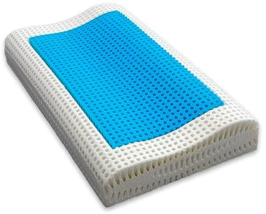 Fusion - Cuscino cervicale in Memory Foam, ortopedico per collo, tecnologia a microsfere PCM Rinfrescante