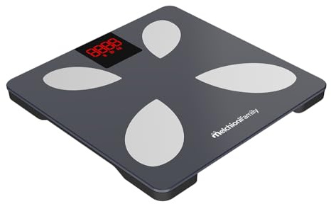 Melchioni Family | Bilancia Pesapersone Smart, PIUMA, Bilancia Impedenziometrica con App, Alta Precisione, Compatibile con Alexa e Google Home