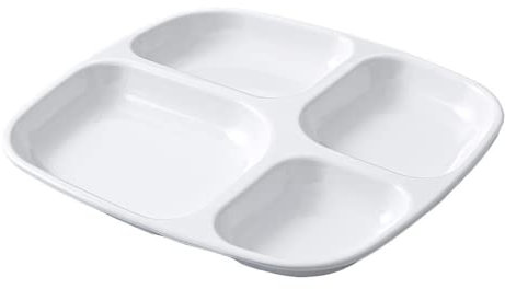 6 Piece Fondue Plates Set in White with 12 Forks Ideal for Fondue Parties and Gatherings