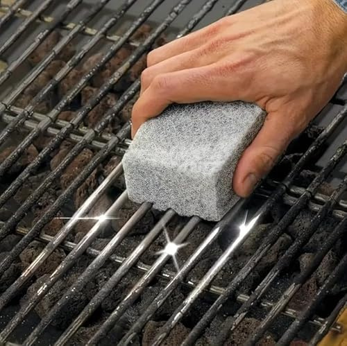 Lot de 6 pierres ponces de nettoyage pour barbecue - Pierre ponce - Pour nettoyer la pierre à griller - Réutilisable - Inodore
