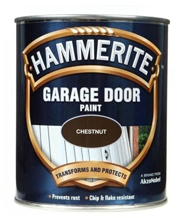 Garage Door Paint 750ml Black, Blue, Chestnut, Green, Red, White, Enamel (Chestnut) Chestnut