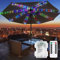 DINOWIN Parasol Lights 104 LED Waterproof Battery Garden Lights Patio Umbrella Lights with Remote Control 8 Modes Umbrella String Lights for Patio Camping Tents (Multicolor)