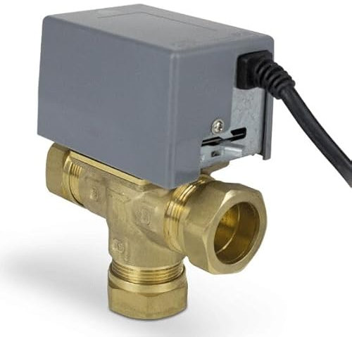 Salus PMV28 2 Port Hot Water & Central Heating Motorised Valve - 28mm