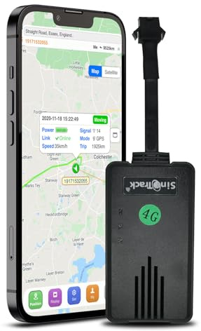 SinoTrack 4G GPS Tracker for Vehicles,ST-906L-SA Real Time Anti-Lost Alarm Locator with Relay Cut Engine Off GPS Tracking Device for Car Motorcycle Truck Taxi with Free APP
