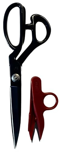 Professional Fabric Scissors 9'' & Small Scissors |2 Pcs Heavy Duty Sewing Scissor with High Carbon Steel Blade for Tailoring Crafts Industrial Strength Use