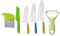 Bukuhlio Couteau Montessori Enfants Sécurité 6 Pièces - Set pour Couper/Cuire Fruits & Légumes avec Éplucheur, Cadeau Noël Enfants 2+ Ans