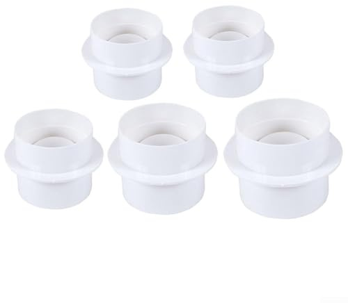 Clapet anti-retour pour ventilateur de salle de bain fabriqué en plastique ABS avec flux d'air unidirectionnel pour éviter le refoulement et soutenir le mouvement de l'air frais (100 mm)