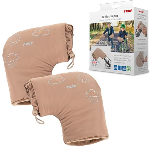 reer Lenkerstulpen für Kinder | Wind- & wasserabweisend | kuscheliges Fleece-Innenfutter gegen Kälte | für Fahrrad, Laufrad & Roller | Fahrradzubehör | waschbar | ab 2 Jahren