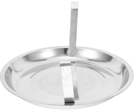 SHINEOFI Cenicero Metálico para Parrilla de Carbón 27 Cm Bandeja Recogedor de Cenizas para Barbacoa Uso Exterior Seguro y Duradero Accesorios para Cocina al Aire Libre