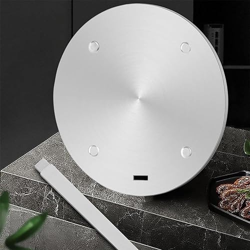 Adattatore Piastra Induzione, NISPOTDOR Adattatore Piano Induzione Acciaio Inossidabile Induzione Piano Cottura Piastra Convertitore 28cm