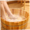 Foot Bath Bowl, Foot Bath Bowl Wooden Pedicure Bowl Spa Massage Foot Soaking Tub Foot Bath Basin Remove Dead Skin for Home Sauna Foot Care 14.2x6.3'', Foot Bowl