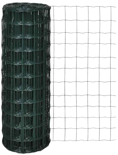 Rete metallica per recinzione saldatura, 10 x 1,0 m, rivestimento in PVC, 1,8 mm, filo di acciaio per giardino, industria agricola, impianto di protezione, decorazione, saldatura a punti, stabilità