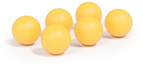 Beer Pong professionnel Balles – Balles de tennis de table (Lot de 6), Orange