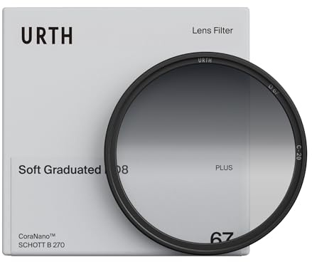Urth 40.5mm Soft Graduated ND8 Lens Filter (Plus) — 3-Stop, HD Optical Glass 20-Layer Nano-Coated Soft Grad Neutral Density Camera Lens Exposure Balance Filter