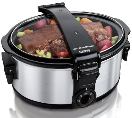 Hamilton Beach 33461-CE Olla de cocción, 265 W, 5.5 litros, Stainless Steel, Acero Inoxidable