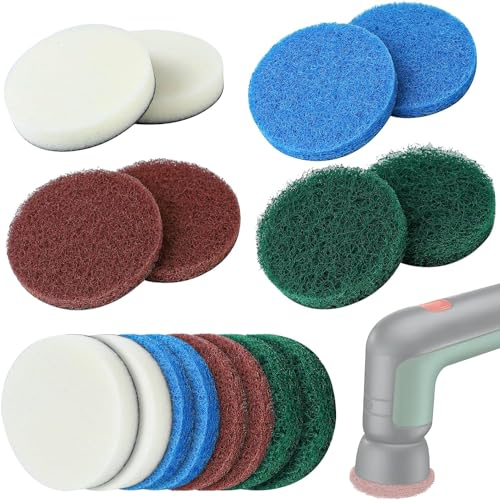 Aufsatz für Bosch Universal Brush,16 Stück Akku Reinigungsbürste Pad,für Bohrmaschinen Schwämme Allzweckreiniger die Reinigung von Poolfliesen Waschbecken Badewannen Keramik Auto reinigungsset